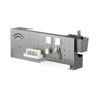 Router Storage Box - Carbon Steel Wall Mounted Home Storage, Wi-Fi Router Storage Cabinet - Internet Cord Network Outlet Outlet Guard Connects Home Organization Television Scoops