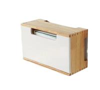 Router Storage Box - Solid Wood Wall-Mounted TV Cabinet & Set-Top Box, Socket Shielding Shelf - Stylish & Functional Home Storage Solution, 34x12.5x25cm