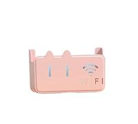 Router Storage Box Wall-Mounted Wall Mounted Storage Box, Wireless WiFi TV Set-top, Router Shelf, No Drilling Design, Can Hold Various Small Items at Home(Pink)