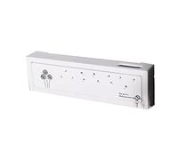 Router Storage Box with Lock, WiFi Router Storage Box, Power Cord Socket Storage Shelf, MDF Network Set-top Box Dust-Proof Box, Flip Design White