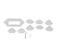 Router Table Corner Radius Jig Set, Woodworking Trimming Chamfer Profile Template, 8 - Size Aluminum Alloy Jig for Carpentry DIY Projects, Easy to Use and Durable