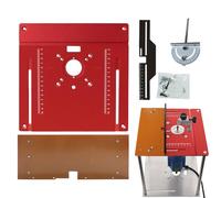 Router Table Insert Plate, Aluminium Woodworking Bench Board, Multifunctional Router Insert Plate with Centre Hole, Woodworking Tools for Cutting Wood Cutting Grinders
