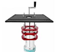 Router Table Insert Plate,Aluminum Alloy Flip Board Woodworking Insert Base Plate Metal Router Insert Plate Table Surface Flip Board Router Lift System Table Saw (Black)
