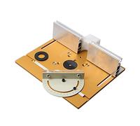 Router Table Insert Plate for Woodworking Benches Table Saw with Miter Gauge Guide Aluminium Profile Fence Sliding Brackets Woodworking Tools(Gold)
