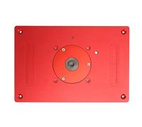 Router Table Insert Plate High Precision Aluminum Alloy Woodworking Router Plate Durable Anodized Mounting Plate for Trim Routers and Professional Woodworking Projects 30x20cm