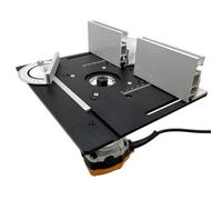 Router Table Insert Plate with Miter Gauge Guide, Woodworking Router Table Plate for Engraving, Slotting, Easy Installation