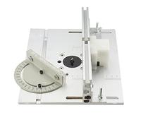 Router Table Insert Plate Woodworking Benches Table Saw W Miter Gauge Guide Aluminium Profile Fence Sliding Brackets Woodworking Tools(A 1set)