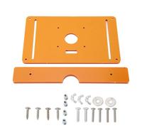 Router Table Insert Plate, Woodworking Router Plate, CNC Processed Engineering Plastic Router Plate with Guide Rails and Screws, Durable Wood Trimming Milling Tools for DIY Project