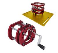 Router Table Lift Base, Aluminum Alloy Adjustable Lifting Table Base for 4 Jaw Clamping System, Stainless Steel Router Lift with New Inverted Design for Small Router Machines
