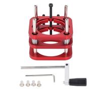 Router Table Lift Base, Aluminum Alloy Router Base with Hand Crank Height Adjustment up to 51mm, 4 - Claw Clamping System for 64-66mm Motor Diameter Routers