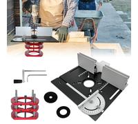 Router Table, Router Lift, Table Saws for Woodworking, Router Table Insert Plate, 51 mm Lifting Kit for Engines with 64-65 mm Diameter Engraving Machine, Durable Aluminum Alloy Material