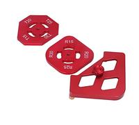 Router Template, Aluminium Alloy Round Corner Radius Jig Tool Set, R15 R20 R25 R30 T15 T20 T25 T30, for Crafting of Photo Frame, Chair, Table, Furniture, with Brass Screws,