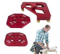 Router Template Set | Aluminum Alloy Rounded Manual Tools - Router Corner Template | for Cutting Trim Joint Circle Slotting Angle Routing Curve Trimming Radius Edge Box Wood