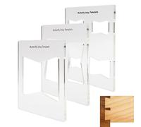 Router Templates and Templates | 3 Pieces 15.3 x 15.3 cm Acrylic Butterfly Measuring Tool, Acrylic Router Jigs for Home Renovation Home Art Office Interior