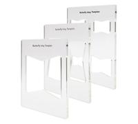 Router Templates & Templates - 3 Pieces 15.3 x 15.3 cm Acrylic Butterfly Measuring Tool - Router Cutting Jigs - for Home Renovation Home Art Office Interior