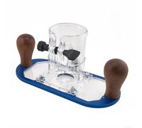 Router Trimmer Base for Enhanced Control, for Professional Woodworking Applications (Blue)