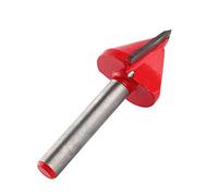 Router Tungsten Steel CNC Engraving Sharp V Groove Bit End Mill 60 Degree 6mm Shank 22 mm Cutter Dia Three-dimensional Sign Making Engraving Bit Woodworking Chamfer Bevel Cutter, RED