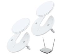 Router Wall Mount, Durable ABS | 90 Degree Rotation Frameless Bracket | 85g Adjustable Storage Holder For Tv Box Hard Drive Power Bank Tablet E-Reader Home Organizer, white, se beskrivning, Unisex