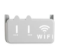 Router Wall Mount | Router Bracket Adhesive Wall Mount Rear Router Holder Multifunctional Cable Box Shelf Decorative for Remote Control