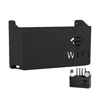 Router Wall Mount Shelf | Wifi Router Storage Box | Router Wall Mount Box | Multi-Function Router Storage Rack With Bottom C-ooling Bottom C-ooling Wifi Boxes N- Punching ABS Wireless Router Rack