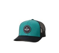 Routine Curve Trucker Cap in Black & Blue