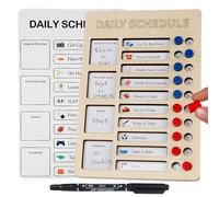 Routine Planning Board - Dry Erase Whiteboard, Progress Monitor, Routine Charting Boards er Kids & Adults, Task Card ďi Activity Planning