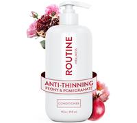 Routine Wellness Anti-Thinning Deep Conditioner for Thinning Hair - DHT Blocker for Hair Loss in Men & Women - Promotes Healthy Hair - Peony & Pomegranate 14oz