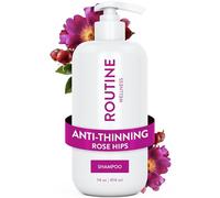 Routine Wellness Anti-Thinning Shampoo for Thinning Hair - Biotin DHT Blocker Women & Men - Color Safe Shampoo for Hair Loss & Healthy Growth - Rose Hips - 14oz