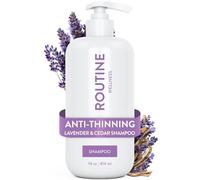 Routine Wellness Anti-Thinning Shampoo for Thinning Hair - Biotin DHT Blocker Women & Men - Color Safe Shampoo for Hair Loss & Healthy Growth - Lavender & Cedar - 14oz