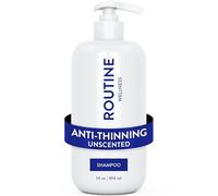 Routine Wellness Anti-Thinning Shampoo for Thinning Hair - Biotin DHT Blocker Women & Men - Color Safe Shampoo for Hair Loss & Healthy Growth - Unscented - 14oz