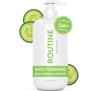 Routine Wellness Anti-Thinning Shampoo for Thinning Hair - Biotin DHT Blocker Women & Men - Color Safe Shampoo for Hair Loss & Healthy Growth - 14oz (Cucumber)