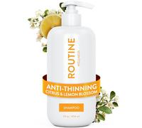 Routine Wellness Anti-Thinning Shampoo for Thinning Hair - Biotin DHT Blocker Women & Men - Color Safe Shampoo for Hair Loss - Citrus & Lemon Blossom 14oz