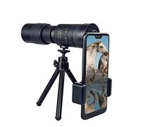 routinfly A Telescope ,4K 10-300X40mm Portable Spotting Telescope Super Telephoto Zoom Monocular Lens Monocula Small Light Night Vision Waterproof Dusproof Shockproof Design (B)