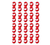 Routing Clips for Paired Control Cables in a 20-Piece Set | Opposing Open Ends Joined At the Center, 20 Individual Bike Cable Clips, Grouping for a Shared Cable Route