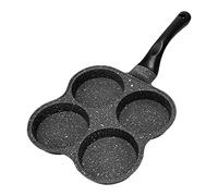 Rouufgeg 4 Hole Frying Pot Thickened Omelet Pan Non-Stick Egg Pancake Steak Pan Cooking Egg Ham Pans Breakfast Maker