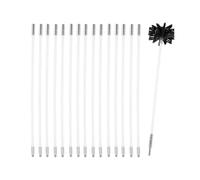 ROUYA chimney sweep kit Chimney Cleaning Brush Set Duct Vent Cleaning Set Sweeping Brush Tools Chimney Sweep Set Stove Pipe Brush Fireplace Brush With Flexible Rods(18 Rods,410mm)