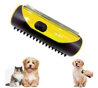 ROUYA Steamy Cat Brush, 3-in-1 Cat Spray Massage Comb, Multifunctional Dog Hair Removal Comb Dog Brush(Yellow)