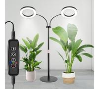 Rouzin Grow Lights for Indoor Plants - Full Spectrum Grow Light 144 LEDs Plant Lights mit Timer Function - Double Lights
