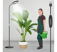 Rouzin Grow Lights for Indoor Plants - LED Grow Light Full Spectrum 72 LEDs Plant Lights mit Timer Function - Single Light