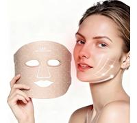 Rouzin LED Face Mask, Light Therapy with 4 Light Modes, Red Light Mask, Face, Infrared 850 nm & Blue/Orange/Red Light, Care Device for All Skin Types