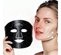 Rouzin LED Face Mask, Light Therapy with 4 Light Modes, Red Light Mask, Face, Infrared 850 nm & Blue/Orange/Red Light, Care Device for All Skin Types