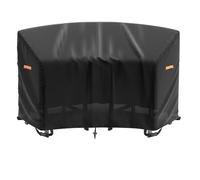 Rouzin Protective Cover for Garden Chairs Cover for Adirondack 2-Seater, 420D Garden Chair Protective Cover with 4 Buckles, 76 x 175 x 125 cm