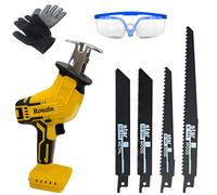 Rouzin Small Cordless Reciprocating Saw Electric Power Saw with 4 Blades 3500 RPM Variable Speed Reciprocating Saws, Brushless Motor for Dewalt 20v (No Battery)