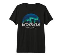 Rovaniemi Finland Northern Lights Arctic Aurora Borealis Premium T-Shirt