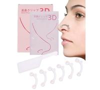 Rovaxz 6pc/Set Nose Shaping Inserts - Instantly Lift and Define Your Noses,Nose Shaping Clip 3 Sizes,Instant Non-Surgical Lift,No Pain Invisible Contour Tool,Comfortable Silicone Inserts (3Set White)