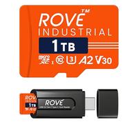 ROVE Industrial 1TB Micro SD Card with USB 3.0 Type C Card Reader, High Endurance microSDXC Memory Card 100MB/s Read Speed, C10, U3, V30, 4K, A2 for Dash Cam, Android Smart Phones, Tablets, Games