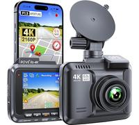 ROVE R2-4K Dash Cam WiFi GPS Car Camera Ultra HD 2160P In Car DVR Dashboard Camera Recorder with 150° Wide Angle, Super Night Vision, G-Sensor, Parking Mood, Time Lapse