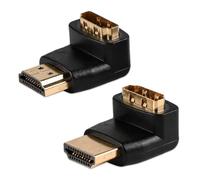Rovelin Right Angle HDMI Adapter 8K, 90 Degree and 270 Degree | Male to Female HDMI Connector, 48Gbps HDMI Coupler Support 8K 60Hz 4K 120Hz for Wall Mounted TV, Monitor, Projector, Laptop