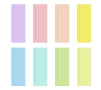 Rovella 8 Pieces Guided Reading Strips, Colored Highlight Strips Overlays Dyslexia Tools, Reading Bookmark Reading Line Trackers for Kids and Teacher Supplies