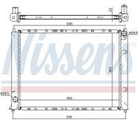 Nissens Engine Radiator 64307A for MG Express (2003) 1.8